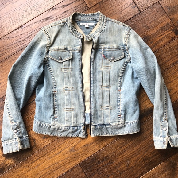 Tommy Hilfiger Jackets & Blazers - Tommy Hilfiger Light Blue Denim LS Jean Jacket